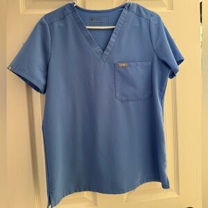 Figs Technical Collection - Catarina One-Pocket Scrub Top - Ceil Blue | Size S